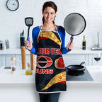 Personalized Suns Football Apron Easter Egg Pattern Red Yellow Tribal Dot Art Style