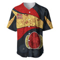 Personalized Suns Football Baseball Jersey Easter Egg Pattern Red Yellow Tribal Dot Art Style