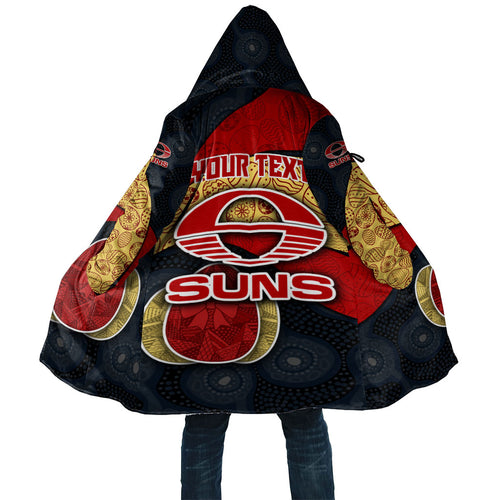 Personalized Suns Football Cloak Easter Egg Pattern Red Yellow Tribal Dot Art Style