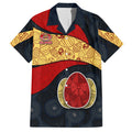 Personalized Suns Football Hawaiian Shirt Easter Egg Pattern Red Yellow Tribal Dot Art Style