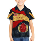 Personalized Suns Football Hawaiian Shirt Easter Egg Pattern Red Yellow Tribal Dot Art Style