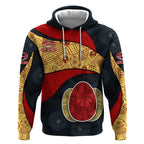 Personalized Suns Football Hoodie Easter Egg Pattern Red Yellow Tribal Dot Art Style