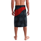 Personalized Suns Football Lavalava Easter Egg Pattern Red Yellow Tribal Dot Art Style