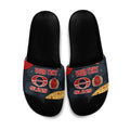 Personalized Suns Football Slide Sandals Easter Egg Pattern Red Yellow Tribal Dot Art Style