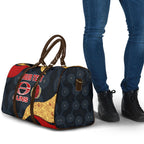 Personalized Suns Football Travel Bag Easter Egg Pattern Red Yellow Tribal Dot Art Style