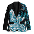 Personalized Port Adelaide Power Blazer Polynesian Tribal Lightning Bolt Mascot With Hibiscus Floral Art