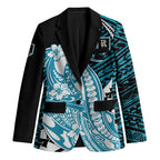Personalized Port Adelaide Power Blazer Polynesian Tribal Lightning Bolt Mascot With Hibiscus Floral Art