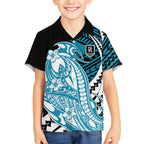 Personalized Port Adelaide Power Hawaiian Shirt Polynesian Tribal Lightning Bolt Mascot With Hibiscus Floral Art