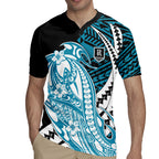Personalized Port Adelaide Power Rugby Jersey Polynesian Tribal Lightning Bolt Mascot With Hibiscus Floral Art