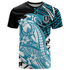 Personalized Port Adelaide Power T Shirt Polynesian Tribal Lightning Bolt Mascot With Hibiscus Floral Art