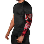 Personalized Essendon Bombers Arm Sleeves Polynesian Tribal Bomber Pilot Mascot With Hibiscus Floral Art