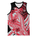 Personalized Essendon Bombers Basketball Jersey Polynesian Tribal Bomber Pilot Mascot With Hibiscus Floral Art