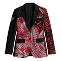 Personalized Essendon Bombers Blazer Polynesian Tribal Bomber Pilot Mascot With Hibiscus Floral Art