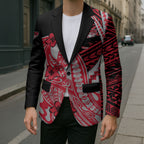 Personalized Essendon Bombers Blazer Polynesian Tribal Bomber Pilot Mascot With Hibiscus Floral Art