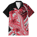 Personalized Essendon Bombers Family Matching Long Sleeve Bodycon Dress and Hawaiian Shirt Polynesian Tribal Bomber Pilot Mascot With Hibiscus Floral Art