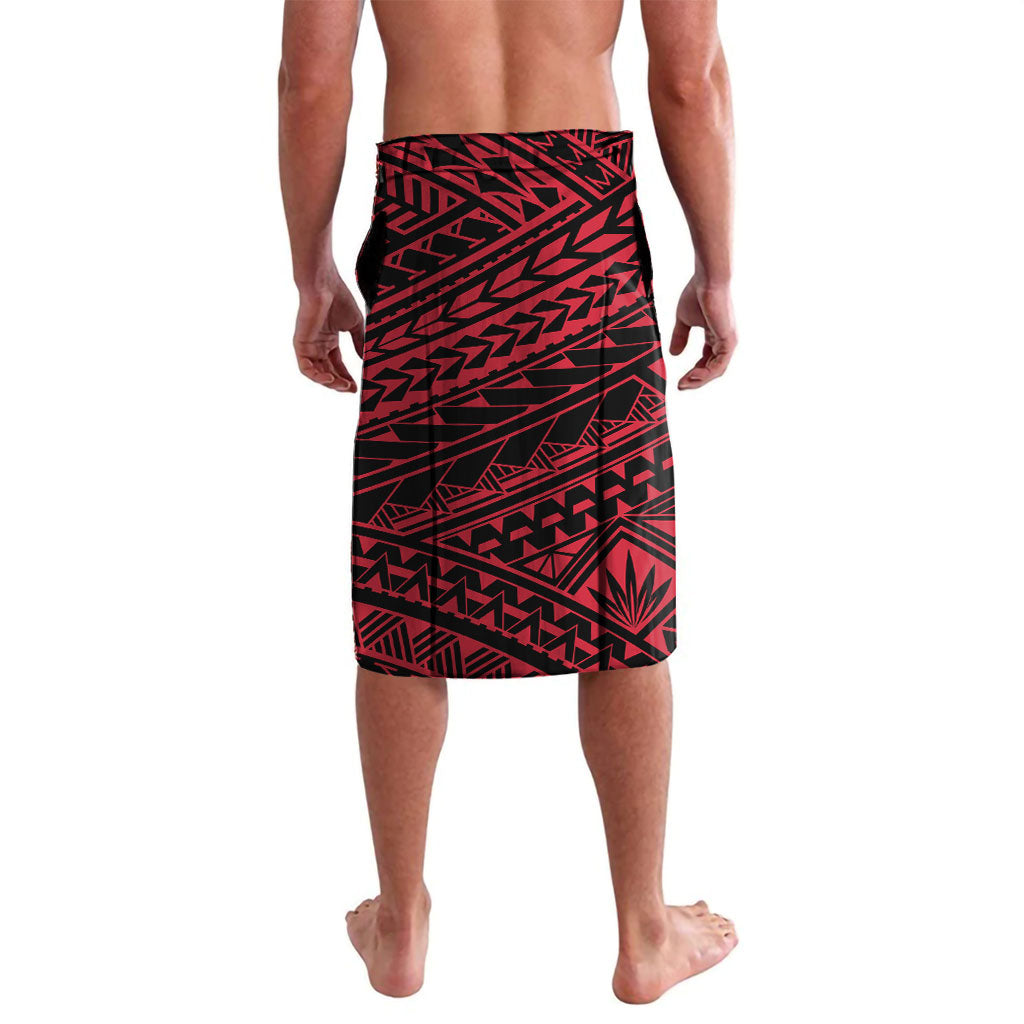 Personalized Essendon Bombers Lavalava Polynesian Tribal Bomber Pilot Mascot With Hibiscus Floral Art