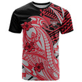 Personalized Essendon Bombers T Shirt Polynesian Tribal Bomber Pilot Mascot With Hibiscus Floral Art