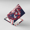 Personalized Melbourne Demons Canvas Wall Art Polynesian Tribal Demon Mascot With Hibiscus Floral Art