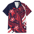 Personalized Melbourne Demons Hawaiian Shirt Polynesian Tribal Demon Mascot With Hibiscus Floral Art