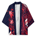 Personalized Melbourne Demons Kimono Polynesian Tribal Demon Mascot With Hibiscus Floral Art