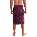 Personalized Melbourne Demons Lavalava Polynesian Tribal Demon Mascot With Hibiscus Floral Art