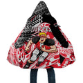 Personalized St Kilda Saints Cloak Polynesian Tribal Saint Mascot With Hibiscus Floral Art