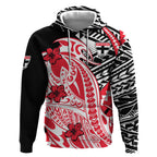 Personalized St Kilda Saints Hoodie Polynesian Tribal Saint Mascot With Hibiscus Floral Art