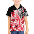 Personalized St Kilda Saints Kid Hawaiian Shirt Polynesian Tribal Saint Mascot With Hibiscus Floral Art