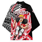 Personalized St Kilda Saints Kimono Polynesian Tribal Saint Mascot With Hibiscus Floral Art