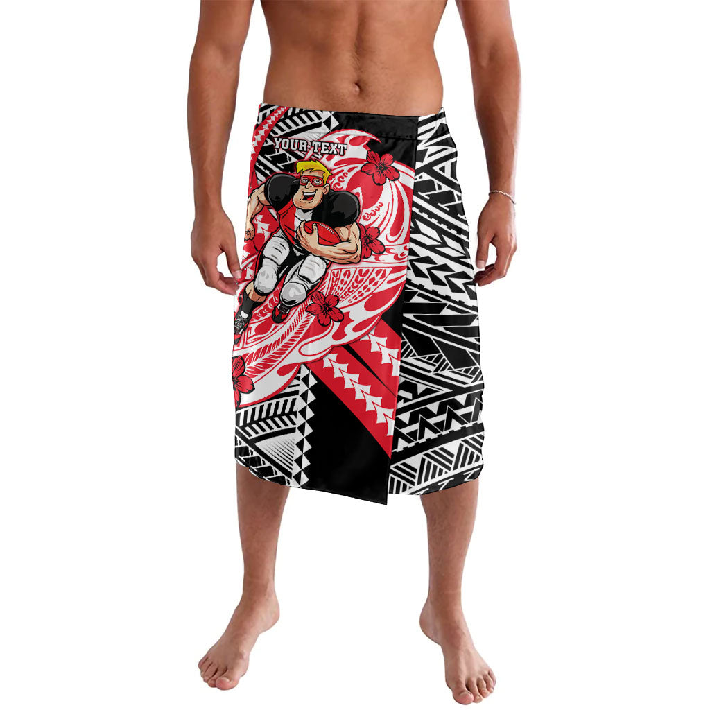 Personalized St Kilda Saints Lavalava Polynesian Tribal Saint Mascot With Hibiscus Floral Art