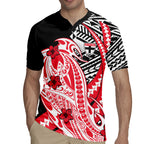 Personalized St Kilda Saints Rugby Jersey Polynesian Tribal Saint Mascot With Hibiscus Floral Art