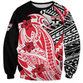 Personalized St Kilda Saints Sweatshirt Polynesian Tribal Saint Mascot With Hibiscus Floral Art