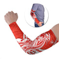 Personalized Sydney Swans Arm Sleeves Polynesian Tribal Swan Mascot With Hibiscus Floral Art