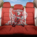 Personalized Sydney Swans Back Car Seat Cover Polynesian Tribal Swan Mascot With Hibiscus Floral Art