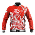 Personalized Sydney Swans Baseball Jacket Polynesian Tribal Swan Mascot With Hibiscus Floral Art