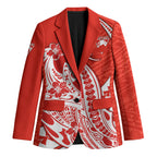 Personalized Sydney Swans Blazer Polynesian Tribal Swan Mascot With Hibiscus Floral Art