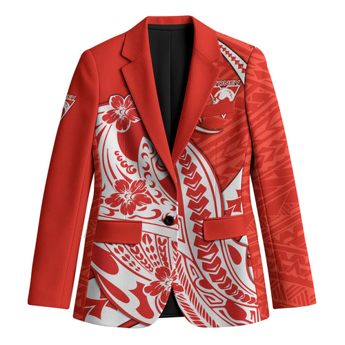 Personalized Sydney Swans Blazer Polynesian Tribal Swan Mascot With Hibiscus Floral Art