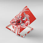 Personalized Sydney Swans Canvas Wall Art Polynesian Tribal Swan Mascot With Hibiscus Floral Art