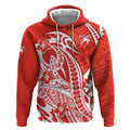 Personalized Sydney Swans Hoodie Polynesian Tribal Swan Mascot With Hibiscus Floral Art