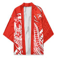 Personalized Sydney Swans Kimono Polynesian Tribal Swan Mascot With Hibiscus Floral Art