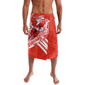 Personalized Sydney Swans Lavalava Polynesian Tribal Swan Mascot With Hibiscus Floral Art