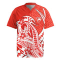 Personalized Sydney Swans Rugby Jersey Polynesian Tribal Swan Mascot With Hibiscus Floral Art