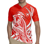 Personalized Sydney Swans Rugby Jersey Polynesian Tribal Swan Mascot With Hibiscus Floral Art