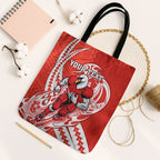 Personalized Sydney Swans Tote Bag Polynesian Tribal Swan Mascot With Hibiscus Floral Art
