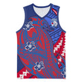 Personalized Western Bulldogs Basketball Jersey Polynesian Tribal Bulldog Mascot With Hibiscus Floral Art