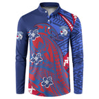 Personalized Western Bulldogs Button Sweatshirt Polynesian Tribal Bulldog Mascot With Hibiscus Floral Art