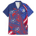 Personalized Western Bulldogs Hawaiian Shirt Polynesian Tribal Bulldog Mascot With Hibiscus Floral Art