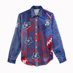 Personalized Western Bulldogs Women Casual Shirt Polynesian Tribal Bulldog Mascot With Hibiscus Floral Art