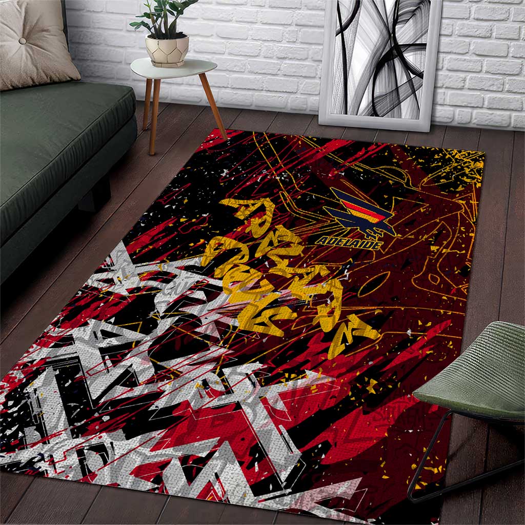 Adelaide Crows Area Rug Street Art Urban Graffiti Football