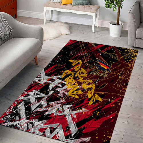 Adelaide Crows Area Rug Street Art Urban Graffiti Football
